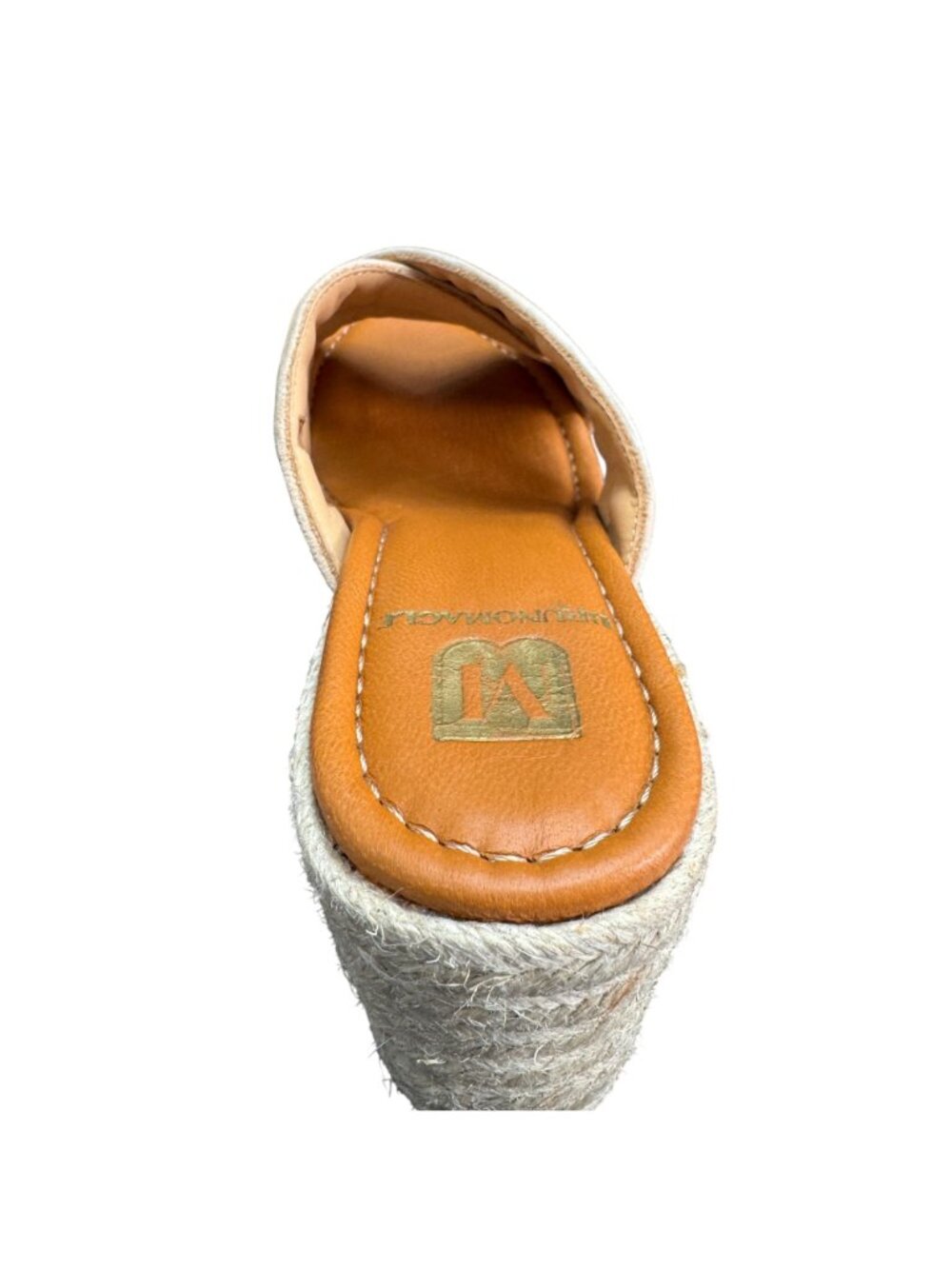 Bruno Magli Eva Espadrille Wedge Slide Sandal Women's Sand Suede, Size 8 NWOB - Picture 8 of 10